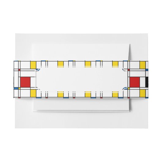 De Stijl Pattern Uitnodigingen Wikkel (Voorkant Voorbeeld)