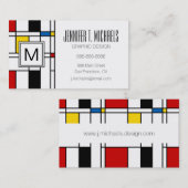 De Stijl Pattern Visitekaartje (Voorkant / Achterkant)
