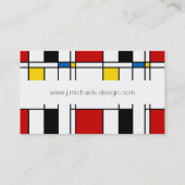 De Stijl Pattern Visitekaartje (Achterkant)