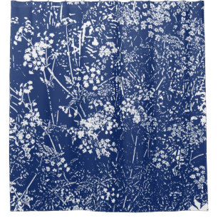De Stijl van Cyanotype van de Peterselie van de Douchegordijn