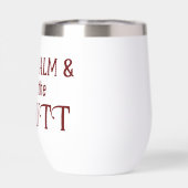 De stijl van de douanewaterfles: Stemless wijntuim (Achterkant)