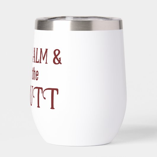 De stijl van de douanewaterfles: Stemless wijntuim (Achterkant)