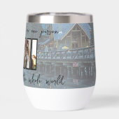 De stijl van de douanewaterfles: Stemless wijntuim (Achterkant)