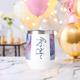 De stijl van de douanewaterfles: Stemless wijntuim