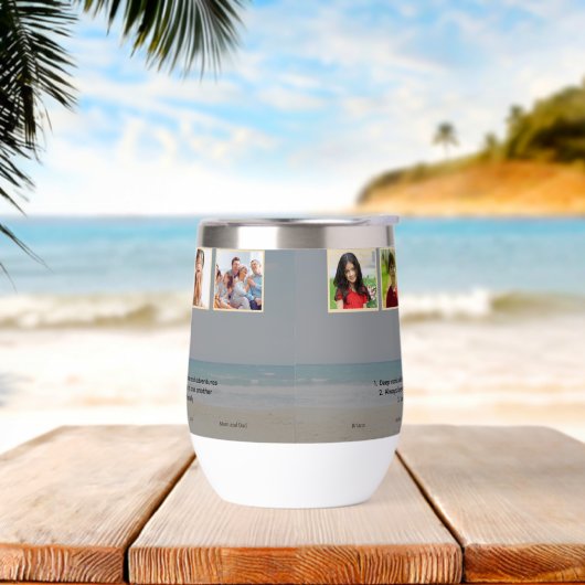 De stijl van de douanewaterfles: Stemless wijntuim (Strand)