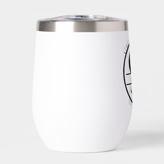 De stijl van de douanewaterfles: Stemless wijntuim (Voorkant)