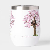 De stijl van de douanewaterfles: Stemless wijntuim (Achterkant)