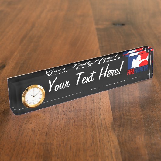 De stijl van de Firefighter Graphic League Naambordje (Zijkant)