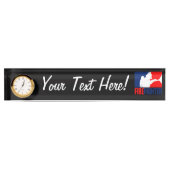 De stijl van de Firefighter Graphic League Naambordje (Voorkant)