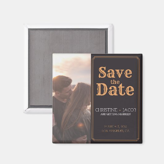 De stijl van de Foto van de douane sparen de Datu Magneet (Voorkant / Achterkant)