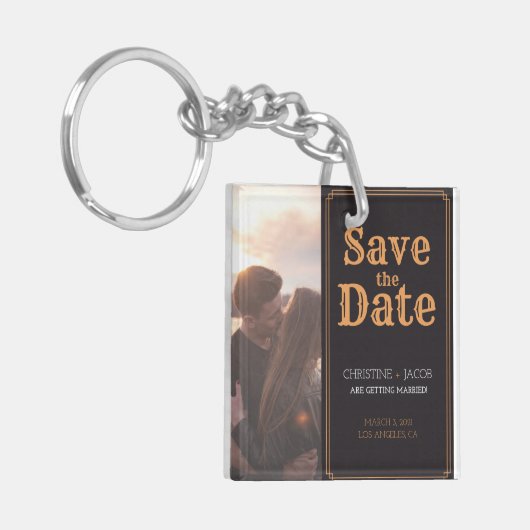 De  stijl van de Foto van de douane sparen de Datu Sleutelhanger (Voorkant Links)