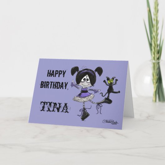 De Stijl van de Gothic van de ballerina Kaart (Voorkant)