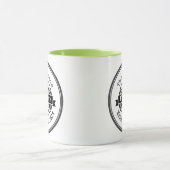 De Stijl van de Retro Aangepaste Familienaam van d Mok (Midden)