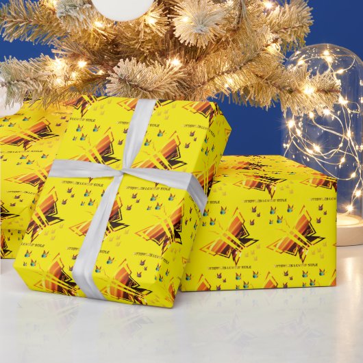 De stijl van de vlinderliefhebber cadeaupapier (Feestdagen)