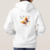 De stijl van de vlinderliefhebber hoodie (Achterkant)