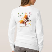 De stijl van de vlinderliefhebber t-shirt (Achterkant)