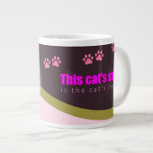 De stijl van deze kat is miauw grote koffiekop (Voorkant rechts)