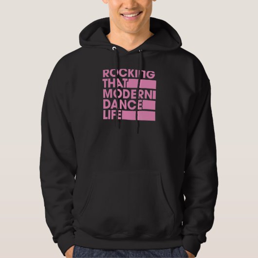 De  stijl van die moderne dans-levensretrant hoodie (Voorkant)