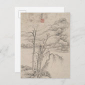 De stijl van diverse oude meesters | Landschap B&W Briefkaart (Voorkant / Achterkant)