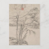 De stijl van diverse oude meesters | Landschap B&W Briefkaart (Voorkant)