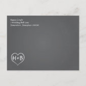 De  stijl van het Chalkboard sparen de Datum/nodig Aankondigingskaart (Achterkant)