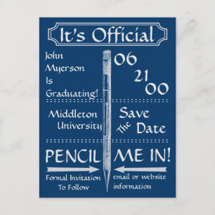 De  stijl van het Chalkboard sparen de Datum/nodig Aankondigingskaart