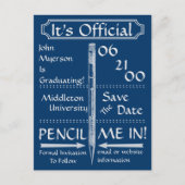 De  stijl van het Chalkboard sparen de Datum/nodig Aankondigingskaart (Voorkant)