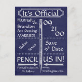 De stijl van het Chalkboard sparen de Datum/nodig Aankondigingskaart (Voorkant)