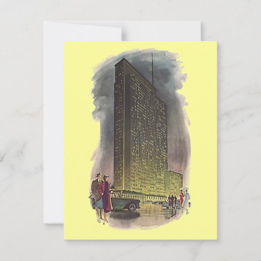 De Stijl van het Deco van de terugkeer Bewegde Aan Aankondiging (Voorkant)