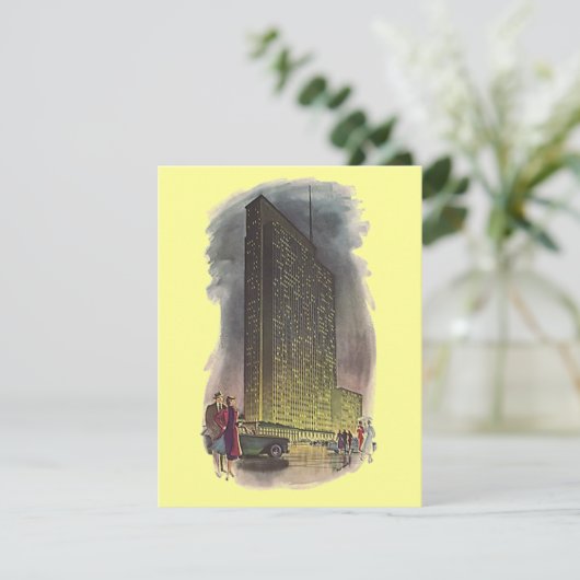 De Stijl van het Deco van de terugkeer Bewegde Aan Aankondiging (Staand voorkant)