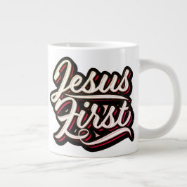 De stijl van Jesus First 70 Grote Koffiekop