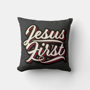 De stijl van Jesus First 70 Kussen
