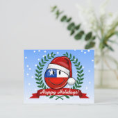 De Stijl van Kerstmis van de Vlag van Chili Feestdagenkaart (Staand voorkant)