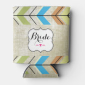 De  stijl van Rustic Bride Blikjeskoeler (Voorkant)
