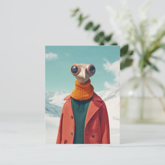 De stijlvolle Avian Adventurer Briefkaart (Staand voorkant)