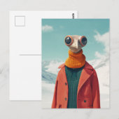 De stijlvolle Avian Adventurer Briefkaart (Voorkant / Achterkant)