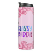 De stijlvolle baddie vrouw tuimelaar thermosbeker (Geroteerd rechts)