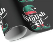 De stijlvolle Elf Group die kerstmis uit de famili Cadeaupapier (Rol Hoek)