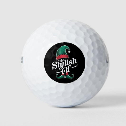 De stijlvolle Elf Group die kerstmis uit de famili Golfballen (Voorkant)