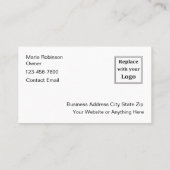 De stijlvolle moderne schoonheidssalon visitekaartje (Achterkant)