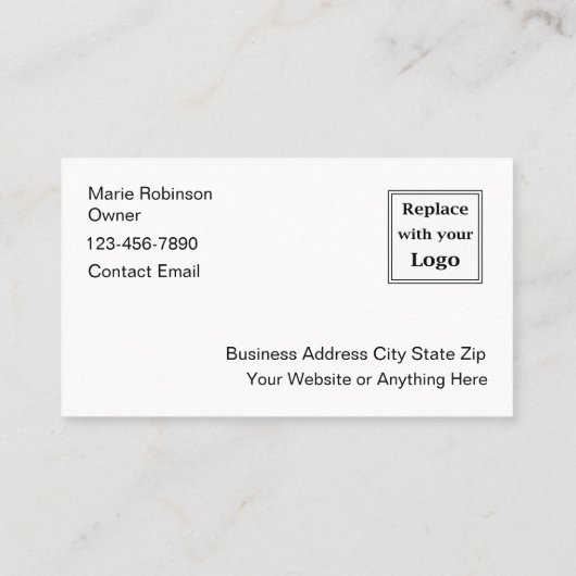 De stijlvolle moderne schoonheidssalon visitekaartje (Achterkant)