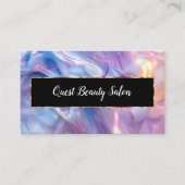 De stijlvolle moderne schoonheidssalon visitekaartje (Voorkant)