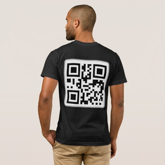 De stijlvolle QR-code T-Shirt (Achterkant volledig)