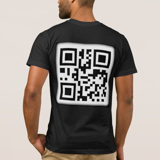 De stijlvolle QR-code T-Shirt (Achterkant)