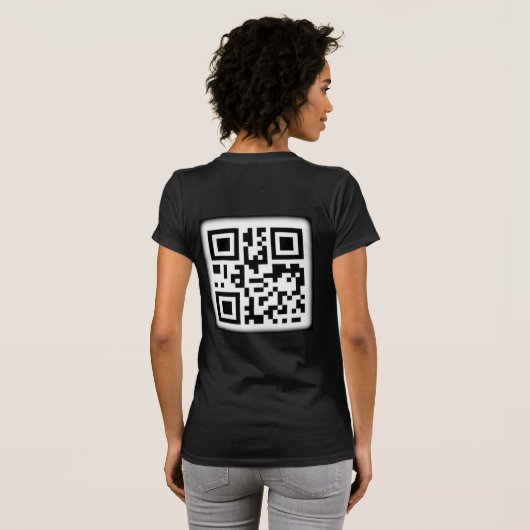 De stijlvolle QR-code T-Shirt (Achterkant volledig)
