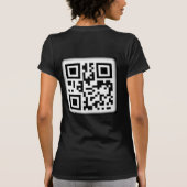 De stijlvolle QR-code T-Shirt (Achterkant)