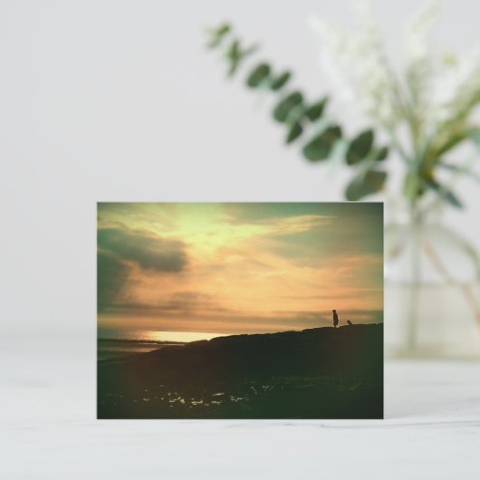 De stille Avond op de Beach Briefkaart (Staand voorkant)