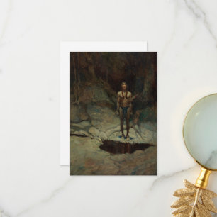 De stille begrafenis door Newell Convers Wyeth Bedankkaart