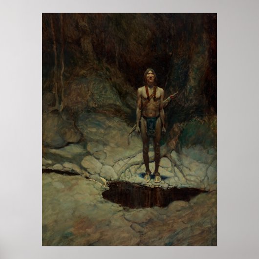 De stille begrafenis door Newell Convers Wyeth Poster (Voorkant)