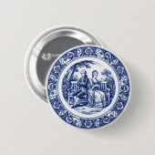 De Stille Behandeling Knop Ronde Button 5,7 Cm (Voorkant /achterkant)